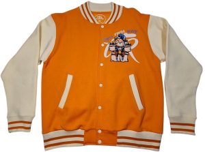 TFR VARISITY JACKET –ORANGE/ CREAM