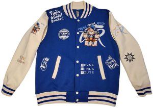 TFR VARISITY JACKET –BLUE/ CREAM